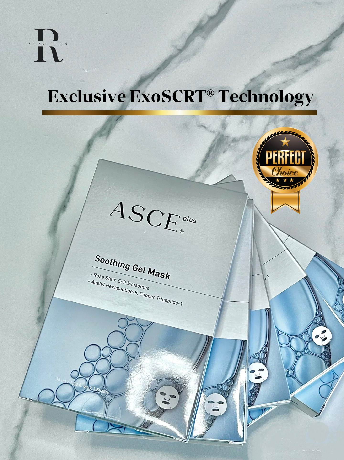 [ExoCoBio] ASCE+ SHOOTHING GEL MASK 外泌體激活面膜 38ml / 3片裝 (韓國醫院版 ...